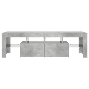 TV skříňka s LED osvětlením betonově šedá 140 x 36,5 x 40 cm - obrázek 8