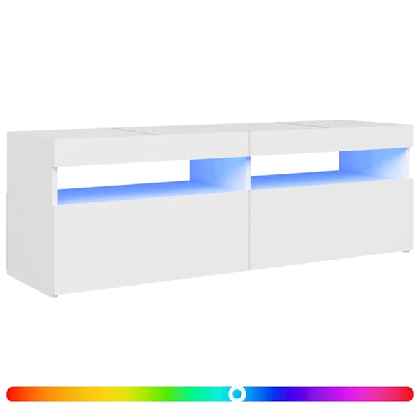 vidaXL telerialus LED-tuledega, valge, 120 x 35 x 40 cm