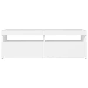 TV skříňka s LED osvětlením bílá 120 x 35 x 40 cm - obrázek 9
