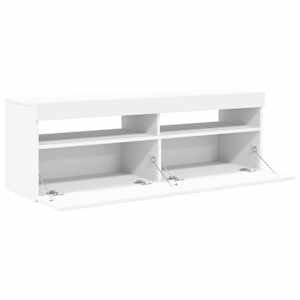 TV skříňka s LED osvětlením bílá 120 x 35 x 40 cm - obrázek 11