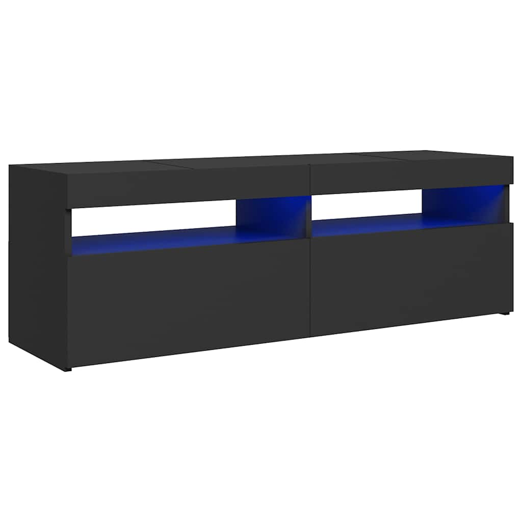 

vidaXL TV Cabinet with LED Lights Gray 47.2"x13.8"x15.7"