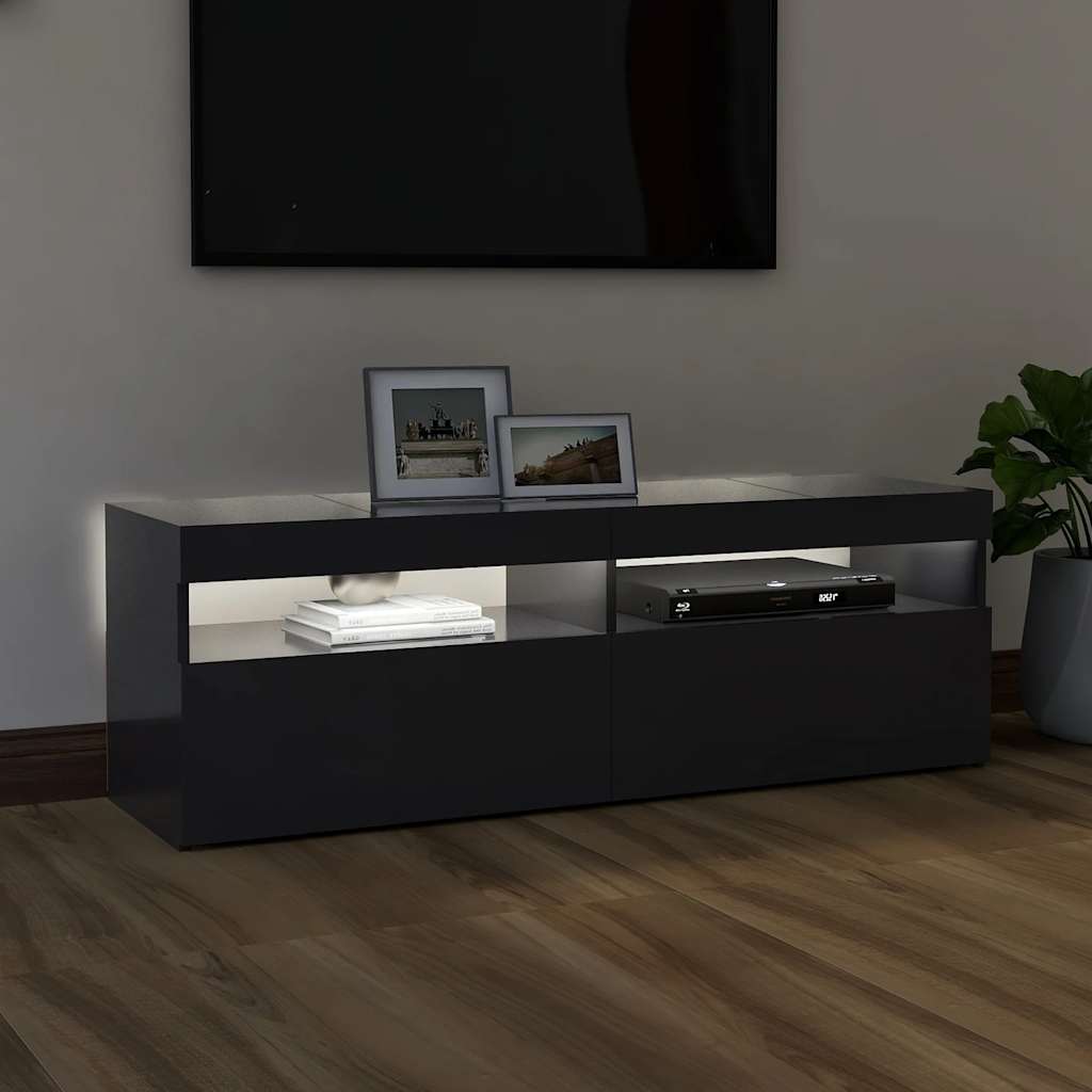 

vidaXL Tv-meubel met LED-verlichting 120x35x40 cm grijs