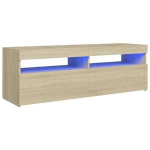 TV skříňka s LED osvětlením dub sonoma 120 x 35 x 40 cm - obrázek 3