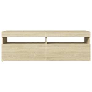TV skříňka s LED osvětlením dub sonoma 120 x 35 x 40 cm - obrázek 12