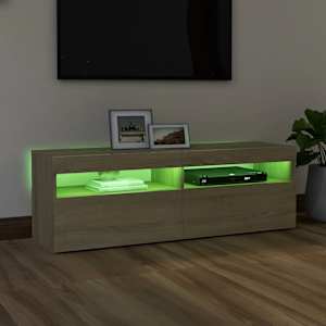 TV skříňka s LED osvětlením dub sonoma 120 x 35 x 40 cm - obrázek 14