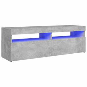 TV skříňka s LED osvětlením betonově šedá 120 x 35 x 40 cm - obrázek 3