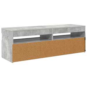 TV skříňka s LED osvětlením betonově šedá 120 x 35 x 40 cm - obrázek 12