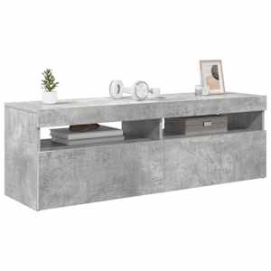 TV skříňka s LED osvětlením betonově šedá 120 x 35 x 40 cm - obrázek 7