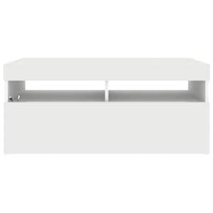 TV skříňka s LED osvětlením bílá 90 x 35 x 40 cm - obrázek 8