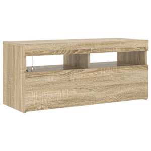 TV skříňka s LED osvětlením dub sonoma 90 x 35 x 40 cm - obrázek 6