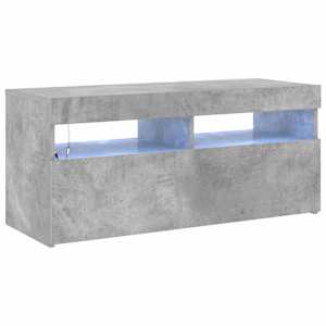TV skříňka s LED osvětlením betonově šedá 90 x 35 x 40 cm - obrázek 2