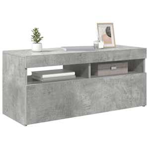 TV skříňka s LED osvětlením betonově šedá 90 x 35 x 40 cm - obrázek 15