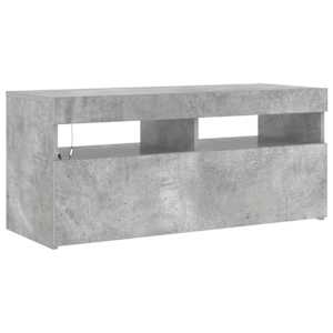 TV skříňka s LED osvětlením betonově šedá 90 x 35 x 40 cm - obrázek 6