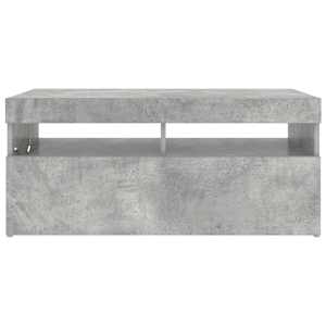TV skříňka s LED osvětlením betonově šedá 90 x 35 x 40 cm - obrázek 8