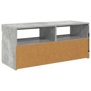 TV skříňka s LED osvětlením betonově šedá 90 x 35 x 40 cm - obrázek 9