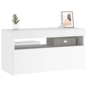 TV skříňka s LED osvětlením bílá 75 x 35 x 40 cm - obrázek 16