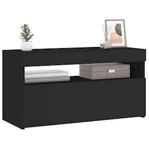 TV skříňka s LED osvětlením černá 75 x 35 x 40 cm - obrázek 6