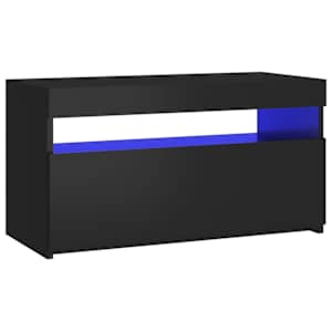 TV skříňka s LED osvětlením černá 75 x 35 x 40 cm - obrázek 7