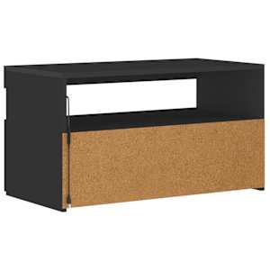 TV skříňka s LED osvětlením černá 75 x 35 x 40 cm - obrázek 11