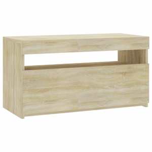 TV skříňka s LED osvětlením dub sonoma 75 x 35 x 40 cm - obrázek 2