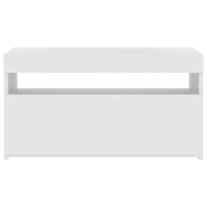 TV skříňka s LED osvětlením bílá vysoký lesk 75 x 35 x 40 cm - obrázek 6