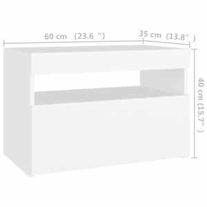 TV skříňka s LED osvětlením bílá 60 x 35 x 40 cm - obrázek 15