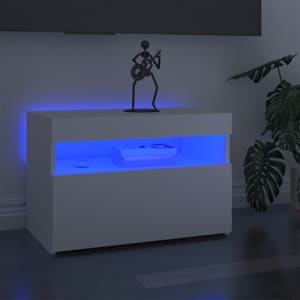 TV skříňka s LED osvětlením bílá 60 x 35 x 40 cm - obrázek 3