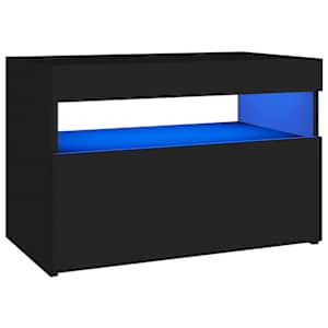 TV skříňka s LED osvětlením černá 60 x 35 x 40 cm - obrázek 2