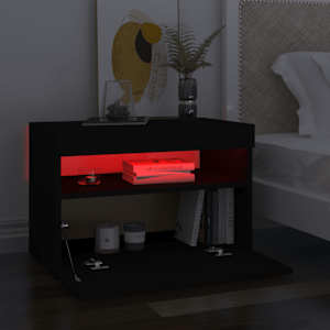 TV skříňka s LED osvětlením černá 60 x 35 x 40 cm - obrázek 4