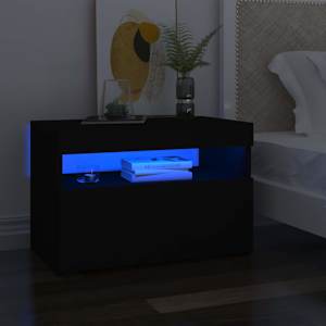 TV skříňka s LED osvětlením černá 60 x 35 x 40 cm - obrázek 6