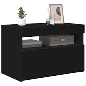 TV skříňka s LED osvětlením černá 60 x 35 x 40 cm - obrázek 8