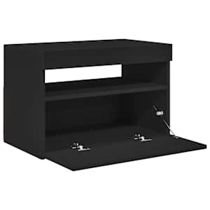 TV skříňka s LED osvětlením černá 60 x 35 x 40 cm - obrázek 11