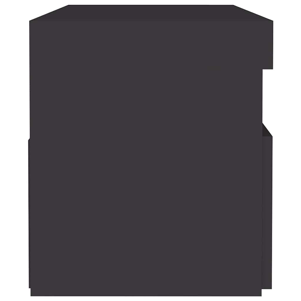 ТВ шкаф с LED осветление, сив, 60x35x40 см