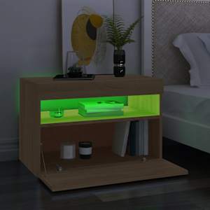 TV skříňka s LED osvětlením dub sonoma 60 x 35 x 40 cm - obrázek 4