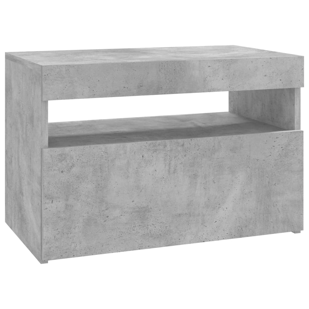 

vidaXL Tv-meubel met LED-verlichting 60x35x40 cm betongrijs