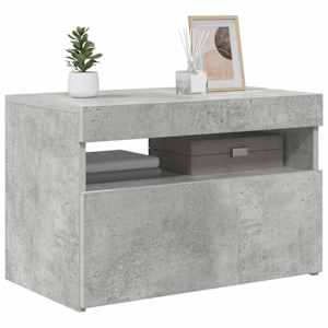 TV skříňka s LED osvětlením betonově šedá 60 x 35 x 40 cm - obrázek 8