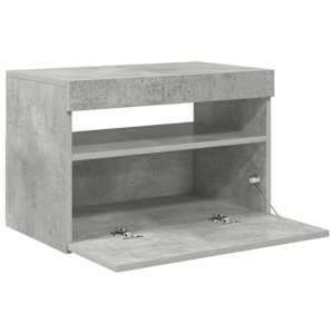 TV skříňka s LED osvětlením betonově šedá 60 x 35 x 40 cm - obrázek 11