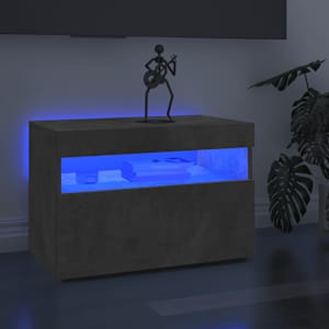 TV skříňka s LED osvětlením betonově šedá 60 x 35 x 40 cm - obrázek 1