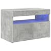 vidaXL telerialus LED-tuledega, betoonhall, 60 x 35 x 40 cm