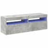 vidaXL telerialused LED-tuledega, 2 tk, betoonhall, 60 x 35 x 40 cm