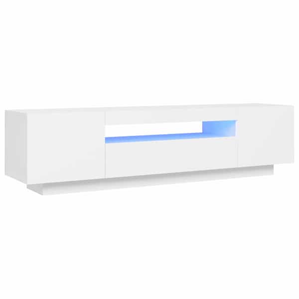 vidaXL telerialus LED-tuledega, valge, 160 x 35 x 40 cm