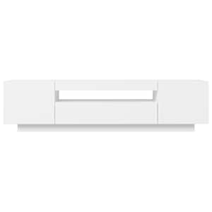 TV skříňka s LED osvětlením bílá 160 x 35 x 40 cm - obrázek 9