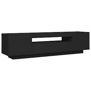 TV skříňka s LED osvětlením černá 160 x 35 x 40 cm - obrázek 7