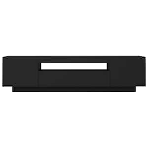 TV skříňka s LED osvětlením černá 160 x 35 x 40 cm - obrázek 8
