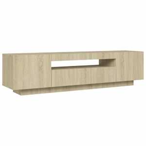 TV skříňka s LED osvětlením dub sonoma 160 x 35 x 40 cm - obrázek 7
