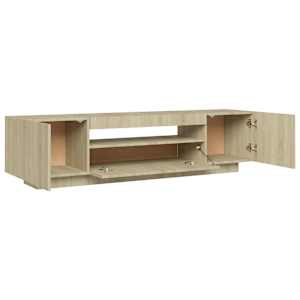 TV skříňka s LED osvětlením dub sonoma 160 x 35 x 40 cm - obrázek 9