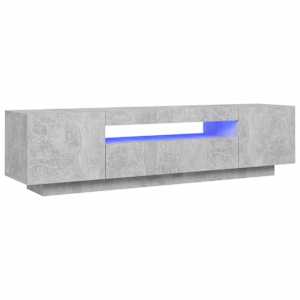TV skříňka s LED osvětlením betonově šedá 160x35x40 cm - obrázek 2