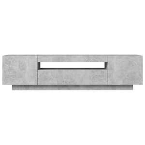 TV skříňka s LED osvětlením betonově šedá 160x35x40 cm - obrázek 8