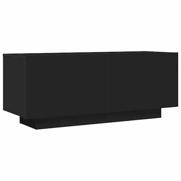 vidaXL telerikapp, must, 100 x 35 x 40 cm, tehispuit