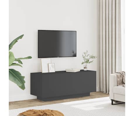 vidaXL Televizoriaus spintelė, pilkos spalvos, 100x35x40cm, MDP